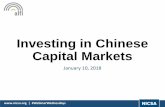 Investing in Chinese Capital Markets