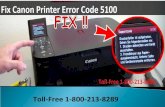 How to Fix Canon Printer Error Code 5100? Call 1-800-213-8289