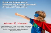 Empirical Evaluations in Software Engineering Research: A Personal Perspective
