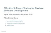 Effective Software Testing for Modern Software Development