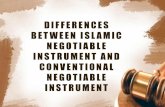Conventional  & Islamic Negotiable Instrument