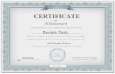 Certificate Hotel Manager Diploma