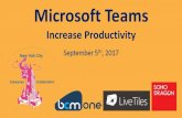 Increase productivity with Microsoft Teams