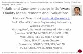 Pitfalls and Countermeasures in Software Quality Measurements and Evaluations