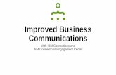 Improving Business Communications with IBM Connections and Engagement Center