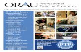 ORAU Professional Training Programs 2017-18 Catalog of Courses