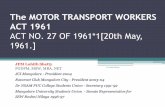 The Motor Transport Workers Act 1961