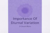 Importance of diurnal variation