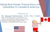 Doing Real Estate Transactions with Canadians