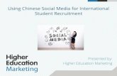 Using Social Media in China for Student Recruitment