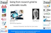 Going from research grind to actionable results