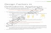 Design Factors in Orthodontic Appliance