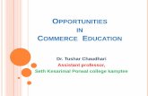 OPPORTUNITIES  IN COMMERCE EDUCATION