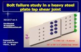 Lap shear bolted plates