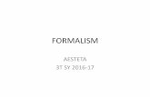 AESTETA: Formalism