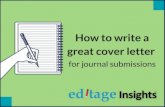 How to write a cover letter for journal submissions