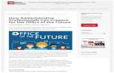 How Administrative Professionals Can Prepare for the Office of the Future