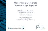 2017 04-18 Generating Corporate Sponsorship Support