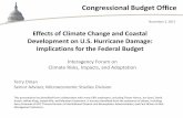 Effects of Climate Change and Coastal Development on U.S. Hurricane Damage: Implications for the Federal Budget