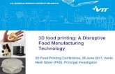 3 d food printing conference Nesli Sozer