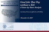 Good Jobs That Pay without a B.A.: A State-by-State Analysis