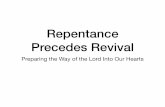 Repentance Precedes Revival