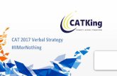 CAT 2017 Verbal + LR Bootcamp