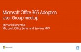 Office 365 Adoption User Group Meetup