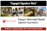 Engaged Signature Work: Presentation for Rutgers University New Brunswick