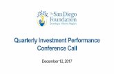 2017 Q3 Investment Webinar - The San Diego Foundation