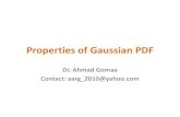 Properties of bivariate and conditional Gaussian PDFs