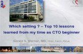 Which setting? – Top 10 lessons learned from my time as CTO beginner