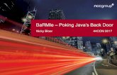 Nicky Bloor - BaRMIe - Poking Java's Back Door - 44CON 2017