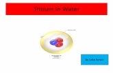 Tritium present in water
