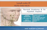 Lymph nodes of head and neck: Normal anatomy and applied aspect