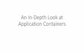 An In-depth look at application containers