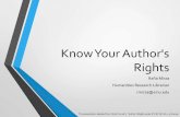 Know your author's rights