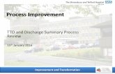Improvement & Transformation TTO project Final Report Out Jan 16