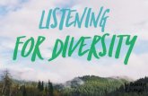 Listening for Diversity: Supporting Cultural Safety