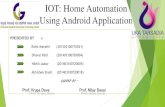 IOT: Home Automation using Android Application