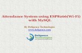 Attendance System using ESP8266(Wi-Fi) with MySQL