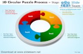 How to make create 3 d doughnut chart circular puzzle with hole in center process stages 4 style 3 powerpoint presentation slides and ppt templates graphics clipart