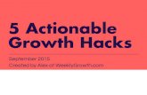 5 Actionable Growth Hacks For B2B SaaS