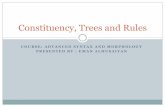 Constituency, Trees and Rules