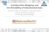 Collaborative Mapping and the Reliability of Volunteered Data