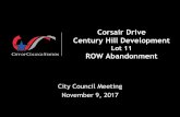 Corsair Drive Right-of-Way Abandonment
