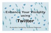 Twitter Steps to Enhance Social Media Visibility - Susanne Petersson