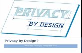 Training privacy by design