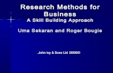 Chapter 1 - Research Methods for Business By Authors Uma Sekaran and Roger Bougie