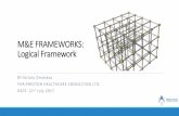 Monitoring and evaluation frameworks logical framework